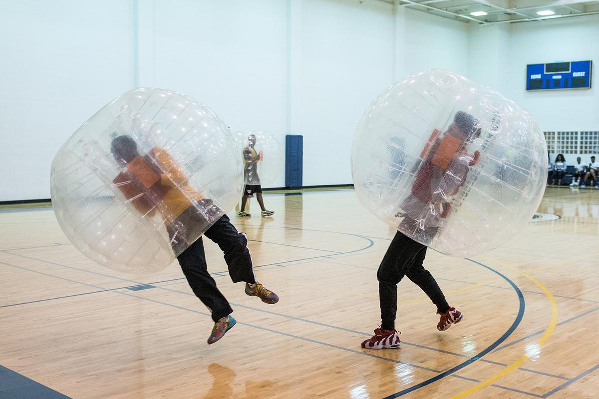 Bubble soccer vs knockerball vs zorb